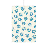Muster von Paws, Hundeschäften, blauen Pfoten Autolufterfrischer (Vorderseite)