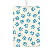 Muster von Paws, Hundeschäften, blauen Pfoten Autolufterfrischer (Rückseite)