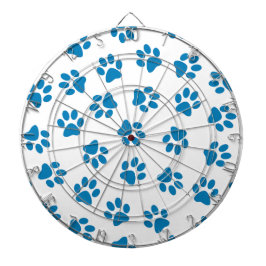 Muster von Paws, Hundeschäften, blauen Pfoten Dartscheibe