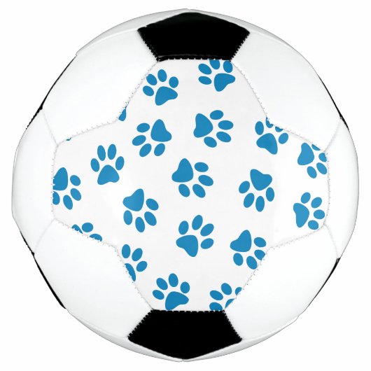 Muster von Paws, Hundeschäften, blauen Pfoten Fußball (Vorderseite)