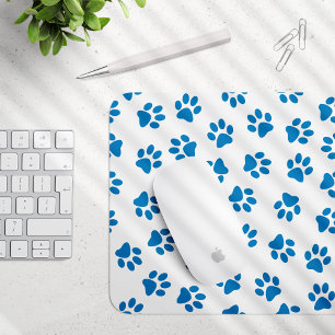 Muster von Paws, Hundeschäften, blauen Pfoten Mousepad