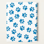Muster von Paws, Hundeschäften, blauen Pfoten Planer (Rückseite)