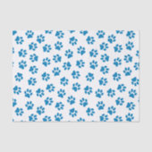 Muster von Paws, Hundeschäften, blauen Pfoten Seidenpapier (Vorderseite)