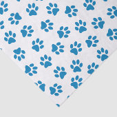 Muster von Paws, Hundeschäften, blauen Pfoten Seidenpapier (Ausschnitt)