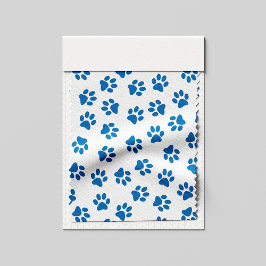 Muster von Paws, Hundeschäften, blauen Pfoten Stoff