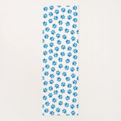 Muster von Paws, Hundeschäften, blauen Pfoten Yogamatte (Rückseite)