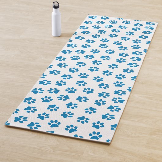 Muster von Paws, Hundeschäften, blauen Pfoten Yogamatte (Beispiel)