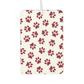 Muster von Paws, Hundeschäften, Burgundy Paws Autolufterfrischer (Vorderseite)