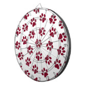 Muster von Paws, Hundeschäften, Burgundy Paws Dartscheibe (Vorderseite rechts)
