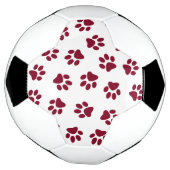 Muster von Paws, Hundeschäften, Burgundy Paws Fußball (Gedreht)