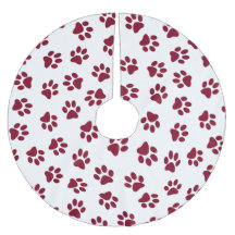 Muster von Paws, Hundeschäften, Burgundy Paws