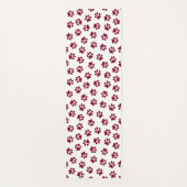 Muster von Paws, Hundeschäften, Burgundy Paws Yogamatte (Vorderseite)