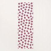 Muster von Paws, Hundeschäften, Burgundy Paws Yogamatte (Rückseite)