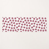 Muster von Paws, Hundeschäften, Burgundy Paws Yogamatte (Vorderseite (Horizontal))
