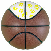Muster von Paws, Hundeschäften, gelben Pfoten Basketball (Rechts)