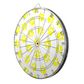 Muster von Paws, Hundeschäften, gelben Pfoten Dartscheibe (Vorderseite rechts)
