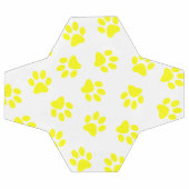 Muster von Paws, Hundeschäften, gelben Pfoten Fußball (Flach)