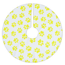 Muster von Paws, Hundeschäften, gelben Pfoten