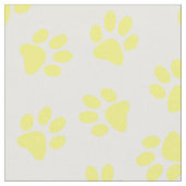 Muster von Paws, Hundeschäften, gelben Pfoten Stoff (Nahaufnahme)