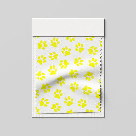 Muster von Paws, Hundeschäften, gelben Pfoten Stoff