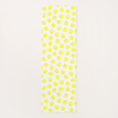 Muster von Paws, Hundeschäften, gelben Pfoten Yogamatte (Rückseite)