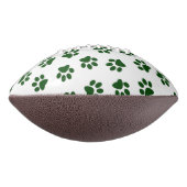 Muster von Paws, Hundeschäften, grünen Pfoten Football (Gedreht 90)