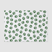 Muster von Paws, Hundeschäften, grünen Pfoten Seidenpapier (Vorderseite)