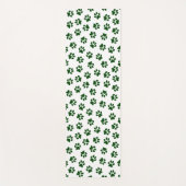 Muster von Paws, Hundeschäften, grünen Pfoten Yogamatte (Vorderseite)