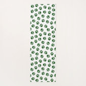 Muster von Paws, Hundeschäften, grünen Pfoten Yogamatte (Rückseite)