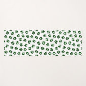 Muster von Paws, Hundeschäften, grünen Pfoten Yogamatte (Vorderseite (Horizontal))