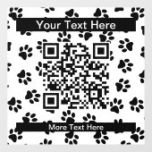 Muster von Paws, Hundeschäften, Katzenpaws, schwar Fensteraufkleber (Blatt)