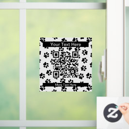 Muster von Paws, Hundeschäften, Katzenpaws, schwar Fensteraufkleber