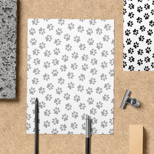 Muster von Paws, Hundeschäften, Katzenpaws, schwar Flyer