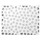 Muster von Paws, Hundeschäften, Katzenpaws, schwar Notizblock (Vorderseite)