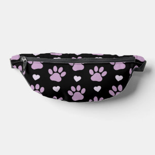Muster von Paws, Hundeschäften, Lilac-Pfoten, Herz Bauchtasche