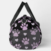 Muster von Paws, Hundeschäften, Lilac-Pfoten, Herz Duffle Bag (Rechts)
