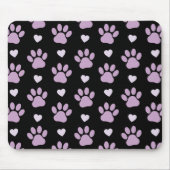 Muster von Paws, Hundeschäften, Lilac-Pfoten, Herz Mousepad (Vorne)