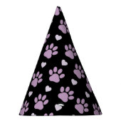 Muster von Paws, Hundeschäften, Lilac-Pfoten, Herz Partyhütchen (Rechts)