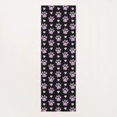 Muster von Paws, Hundeschäften, Lilac-Pfoten, Herz Yogamatte (Rückseite)