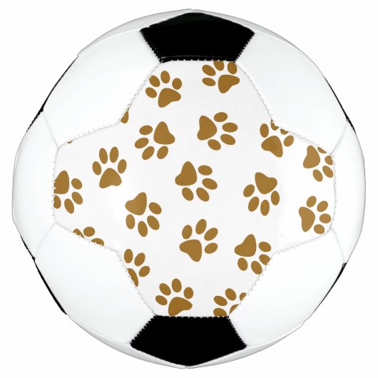 Muster von Paws, Hundeschäften, orangefarbene Gold Fußball (Vorderseite)
