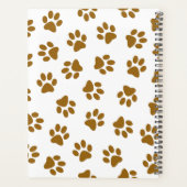 Muster von Paws, Hundeschäften, orangefarbene Gold Planer (Rückseite)