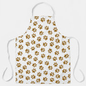 Muster von Paws, Hundeschäften, orangefarbene Gold Schürze (Vorderseite)