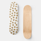 Muster von Paws, Hundeschäften, orangefarbene Gold Skateboard (Vorderseite)