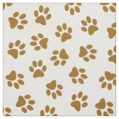 Muster von Paws, Hundeschäften, orangefarbene Gold Stoff (Muster)