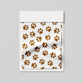 Muster von Paws, Hundeschäften, orangefarbene Gold Stoff