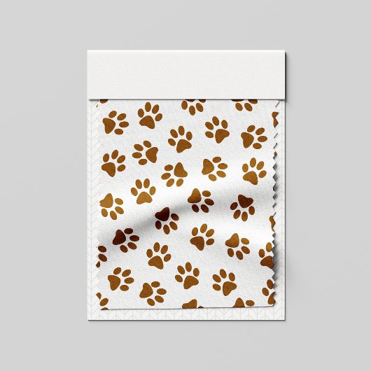 Muster von Paws, Hundeschäften, orangefarbene Gold Stoff