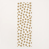 Muster von Paws, Hundeschäften, orangefarbene Gold Yogamatte (Vorderseite)