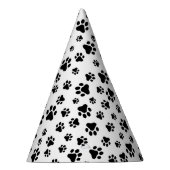 Muster von Paws, Hundeschäften, Schwarz und Weiß Partyhütchen (Rechts)