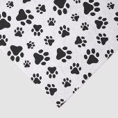 Muster von Paws, Hundeschäften, Schwarz und Weiß Seidenpapier (Ausschnitt)