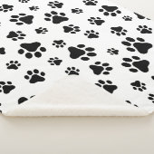 Muster von Paws, Hundeschäften, Schwarz und Weiß Sherpadecke (3/4)